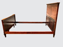 Load image into Gallery viewer, IMPORTANT FRENCH LOUIS XVI BURL WALNUT BED WITH EXTENSIVE INLAY