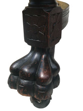 Load image into Gallery viewer, 19TH C ANTIQUE VICTORIAN CARVED OAK DINING ROOM / BANQUET TABLE ~ 9.5 + FEET