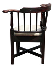 Load image into Gallery viewer, 18th C Antique Queen Anne Boston Mahogany Corner Chair / Roundabout Chair