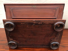 Load image into Gallery viewer, ANTIQUE REGENCY STYLED MAHOGANY CELLARETTE-ULTRA RARE SIZED SPECIMEN