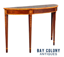 Load image into Gallery viewer, 20th C Henkel Harris Federal Antique Style Mahogany Console Table