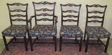 Load image into Gallery viewer, 5 PIECE CHIPPENDALE STYLE MAHOGANY DINING ROOM SET BY CHARAK FURNITURE CO