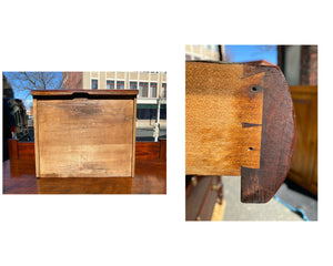 19th C Antique New England Sheraton Mahogany Sideboard / Server ~ Salem Ma