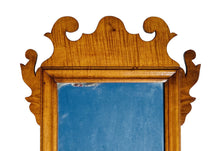 Load image into Gallery viewer, 20th C Antique Chippendale Style Tiger Maple Mirror