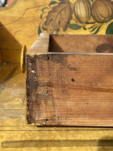 Load image into Gallery viewer, 19th C Antique Sheraton Yellow Fancy Paint Washstand With Drawer