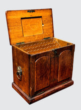 Load image into Gallery viewer, 19TH C. ENGLISH TIGER OAK VICTORIAN DESK TOP LETTER / DOCUMENT BOX