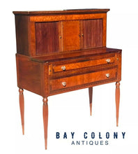 Load image into Gallery viewer, 18TH C ANTIQUE SHERATON CHERRY LADIES SECRETARY / WRITING DESK