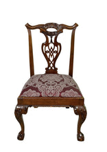 Load image into Gallery viewer, Set of Six Chippendale Philadelphia Style Mahogany Tasselback Dining Chairs