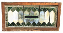Load image into Gallery viewer, 19TH C ANTIQUE STAINED GLASS ARCHITECTURAL TRANSOM WINDOW