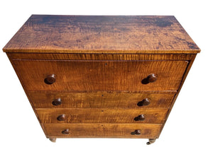 Federal Tiger Maple Country Butler's Desk in Original Surface Circa 1790 - 1810