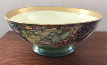 Load image into Gallery viewer, T&amp;V LIMOGES HAND PAINTED GRAPE PAINTED PUNCH BOWL