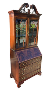 Federal Style Mahogany Secretary Desk by Councill Craftsmen - Secret Compartment