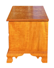 Load image into Gallery viewer, Chippendale Antique Style Tiger Maple 2 Drawer Blanket Chest / Blanket Box