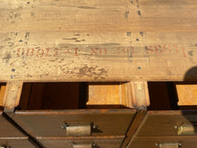 Load image into Gallery viewer, 20TH C ANTIQUE TIGER OAK YAWMAN &amp; ERBE ARTS &amp; CRAFTS 12 DRAWER FILE CABINET