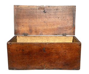 18th C Antique Queen Anne Pennsylvania Walnut Document Box / Chest