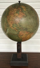 Load image into Gallery viewer, EARLY 20TH C. NEW PEERLESS 12 INCH GLOBE BY ATLAS SCHOOL SUPPLY CO. - CHICAGO