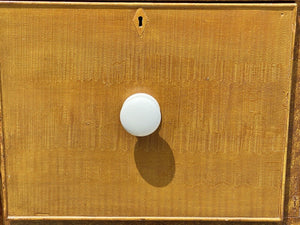 19th Century Grain Painted Antique Chest of Drawers in Desirable Mustard Surface