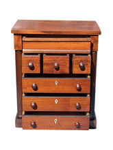 Load image into Gallery viewer, 20th C Federal Antique Style Mahogany Jewelry Chest / Dresser Box