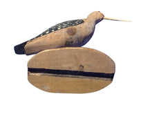 Load image into Gallery viewer, Vintage Carved &amp; Painted Godwit Shorebird Decoy / Wood Carving