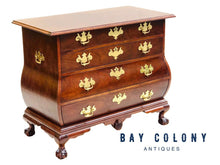 Load image into Gallery viewer, 20TH C BAKER MAHOGANY BOMBE / KETTLE FORM DRESSER / CHEST ~ CHIPPENDALE STYLE