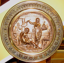 Load image into Gallery viewer, 19TH CENTURY EMILE LOUIS PICAULT RETICULATED BRONZE CHARGER -OTHELLO&#39;S DESDEMONA