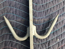 Load image into Gallery viewer, 20TH C ANTIQUE GALVANIZED STEEL COUNTRY PRIMITIVE MEAT / GAME HOOK