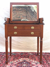 Load image into Gallery viewer, FINE CHIPPENDALE STYLED MAHOGANY VANITY-SHAVING STAND WITH SCROLLED GALLEY-LOOK!