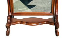 Load image into Gallery viewer, 19TH C ANTIQUE CLASSICAL MAHOGANY CHEVAL FULL LENGTH DRESSING MIRROR
