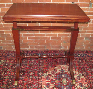 FEDERAL STYLED CHERRY DRAFTING TABLE W/FINE BRASS HARDWARE