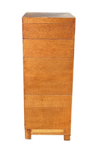 Load image into Gallery viewer, 20th C Antique Arts &amp; Crafts Tiger Oak Stacking File Cabinet - Rare Index Drawer