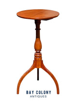 Load image into Gallery viewer, Federal Style New England Cherry Candlestand With Rare Tripod Spider Legs