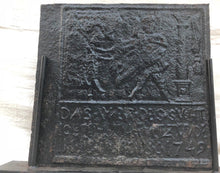 Load image into Gallery viewer, EXCEPTIONALLY IMPORTANT 18TH CENTURY FIREBACK CIRCA 1749 PENNSYLVANIA-RARE!