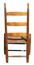 Load image into Gallery viewer, 19TH C ANTIQUE NEW ENGLAND MAPLE SHAKER SIDE CHAIR W/ SPLINT SEAT