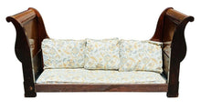 Load image into Gallery viewer, 19th C Antique French Empire / Classical Period Mahogany Day Bed / Sofa