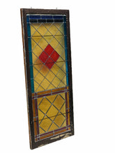 Load image into Gallery viewer, 19TH C ANTIQUE VICTORIAN STAINED GLASS WINDOW