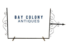 Load image into Gallery viewer, 19TH C ANTIQUE VICTORIAN WROUGHT IRON ADVERTISING SIGN HOLDER
