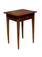 Load image into Gallery viewer, 19TH C ANTIQUE NEW ENGLAND FEDERAL PERIOD PINE WORK TABLE / NIGHT STAND