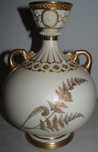 Load image into Gallery viewer, ROYAL WORCESTER DOUBLE HANDLED EWER FORMED VASE