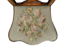 Load image into Gallery viewer, 18TH C ANTIQUE DUTCH MARQUETRY INLAID WALNUT CHAIR ~ NORTH WIND FACE &amp; MERMAID