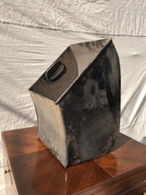 Load image into Gallery viewer, EXCEPTIONALLY 19TH CENTURY NICE TOLE PAINT DECORATED LIGHT TIN COAL HOD W/TRAY
