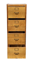 Load image into Gallery viewer, Antique Arts &amp; Crafts Tiger Oak Legal Size File Cabinet - Library Bureau Makers