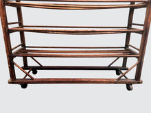 Load image into Gallery viewer, 19TH CENTURY AMERICAN OAK INDUSTRIAL SHOE RACK WITH SIX TIERS-GREAT FOR WINES
