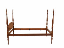 Load image into Gallery viewer, 18th C Antique Pair Of Federal Period Tiger Maple Twin Beds
