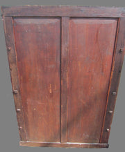 Load image into Gallery viewer, 19TH CENTURY VICTORIAN ROSEWOOD OVER SOLID YEW WOOD GENTLEMAN&#39;S WARDROBE