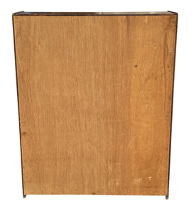 19TH C ANTIQUE VICTORIAN TIGER OAK DOUBLE DOOR BOOKCASE / CHINA CABINET