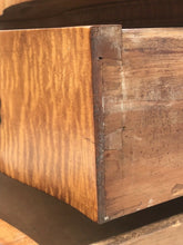 Load image into Gallery viewer, 19TH C TIGER MAPLE CHIPPENDALE SERPENTINE ANTIQUE DRESSER / BACHELORS CHEST