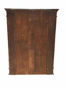 19TH C ANTIQUE VICTORIAN SOUTHERN WALNUT RIFLE CABINET / BOOKCASE