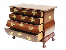 Load image into Gallery viewer, 20TH C BAKER MAHOGANY BOMBE / KETTLE FORM DRESSER / CHEST ~ CHIPPENDALE STYLE
