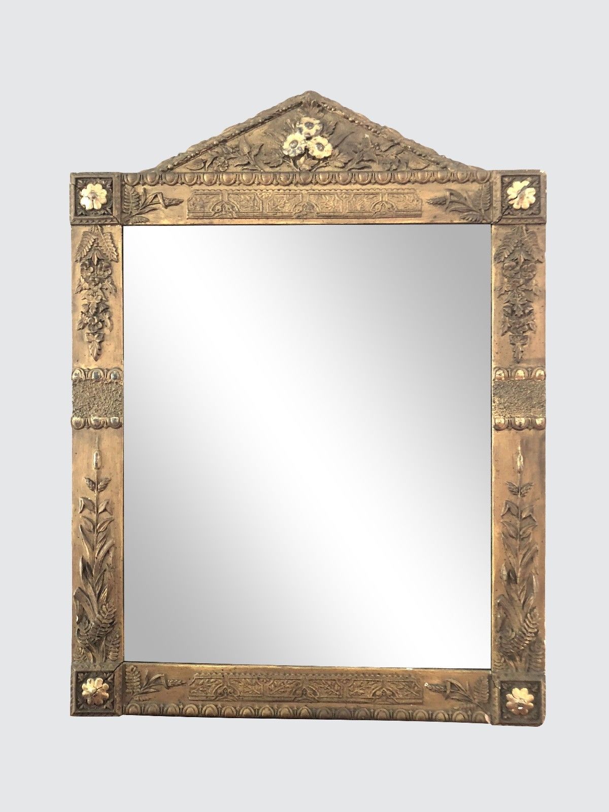 18TH CENTURY HUDSON RIVER VALLEY DUTCH BAROQUE FRAME WITH MIRROR