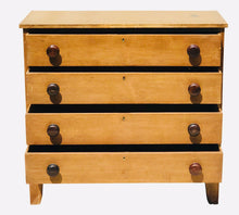 Load image into Gallery viewer, 19TH C ANTIQUE COUNTRY PRIMITIVE PINE HEPPLEWHITE DRESSER / CHEST